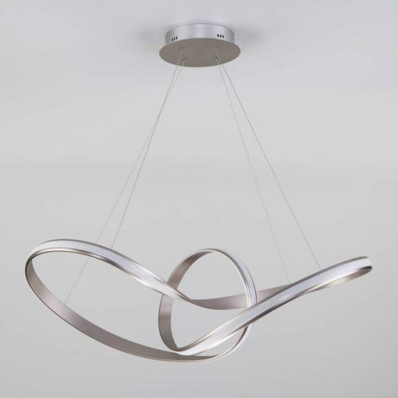 Подвесная светодиодная люстра Евросвет Kink 90174/1 сатин-никель a045411 Подвесная светодиодная люстра Евросвет Kink 90174/1 сатин-никель a045411