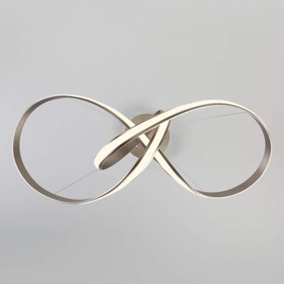 Подвесная светодиодная люстра Евросвет Kink 90174/1 сатин-никель a045411 Подвесная светодиодная люстра Евросвет Kink 90174/1 сатин-никель a045411