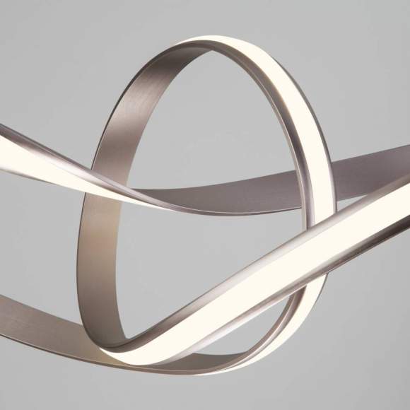 Подвесная светодиодная люстра Евросвет Kink 90174/1 сатин-никель a045411 Подвесная светодиодная люстра Евросвет Kink 90174/1 сатин-никель a045411