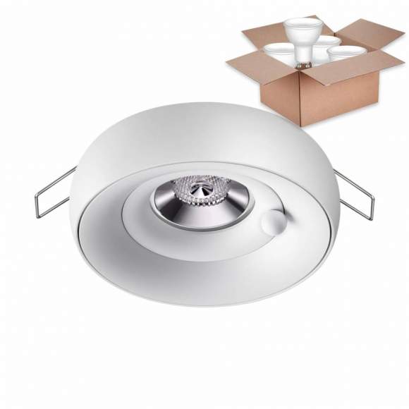 Встраиваемый светильник с лампочкой Novotech Water 370797+Lamps Gu10 Встраиваемый светильник с лампочкой Novotech Water 370797+Lamps Gu10