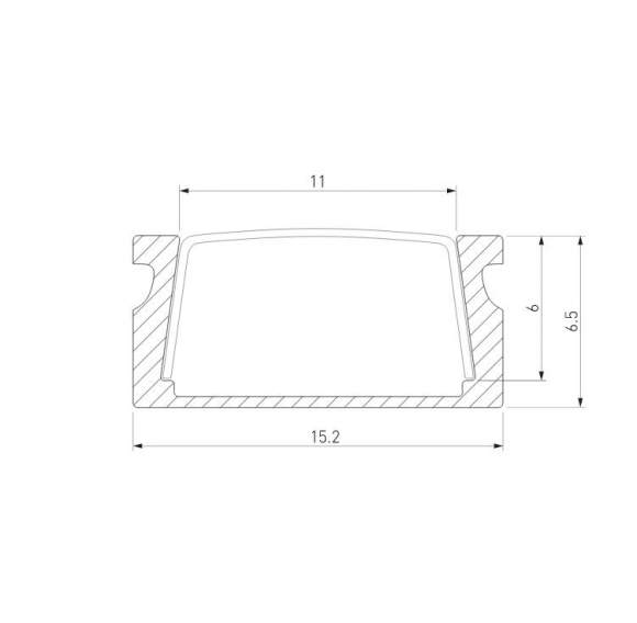 2м. Накладной алюминиевый профиль для светодиодной ленты Elektrostandard LL-2-ALP006 (a053619) 2м. Накладной алюминиевый профиль для светодиодной ленты Elektrostandard LL-2-ALP006 (a053619)