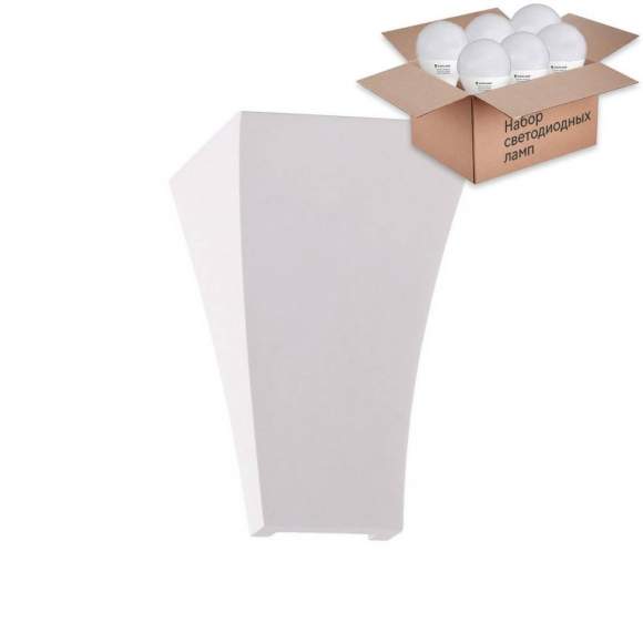 Настенный светильник с лампочкой Odeon Light Gips 3882/1W+Lamps E14 P45 Настенный светильник с лампочкой Odeon Light Gips 3882/1W+Lamps E14 P45