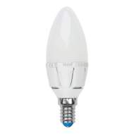 Светодиодная лампа E14 7W 4000K (белый) Uniel LED-C37 7W-NW-E14-FR PLP01WH (UL-00002411)