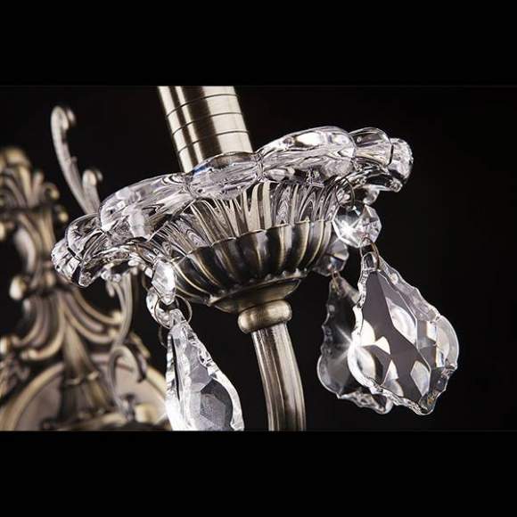 3281/1 Бра с хрусталем Eurosvet 3281 античная бронза/прозрачный хрусталь Strotskis 3281/1 Бра с хрусталем Eurosvet 3281 античная бронза/прозрачный хрусталь Strotskis