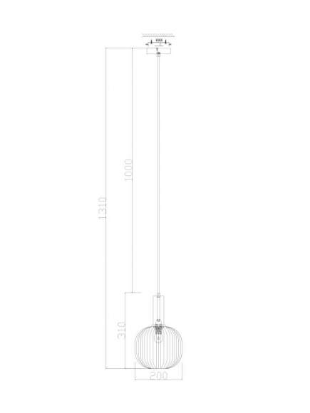 Подвесной светильник New Series 012 Freya FR8012PL-01AM