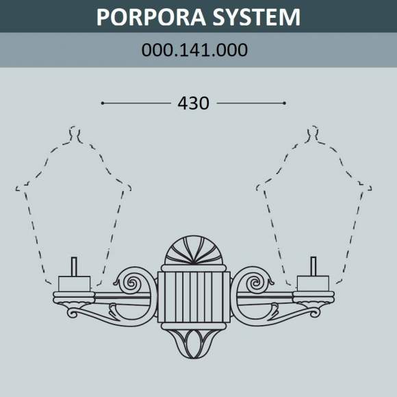 Консоль для паркового фонаря Fumagalli PORPORA SYS 000.141.000.A0