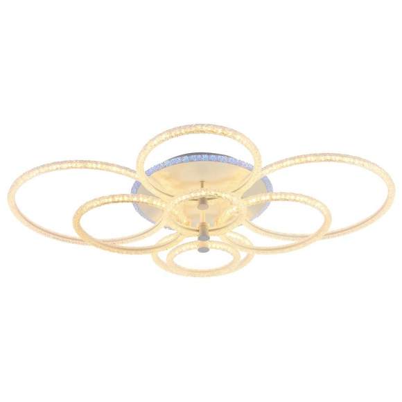 Светодиодная диммируемая люстра с ПДУ Profit Light 8024/8 WHT 232W+10W RGB