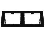 214527 Рамка для двух встраиваемых светильников Lightstar Double Quadro серии Domino