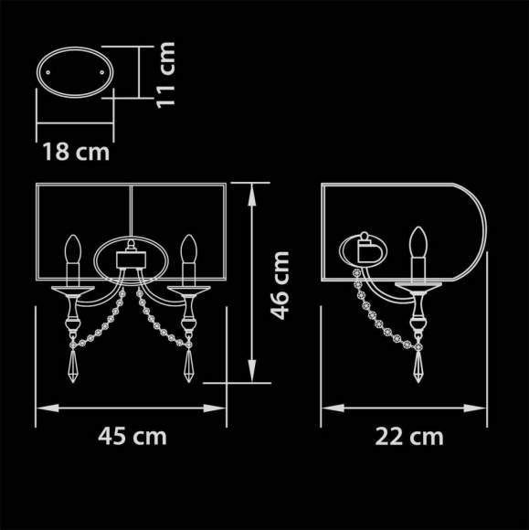 725623 Настенное бра Lightstar Osgona Paralume 725623 Настенное бра Lightstar Osgona Paralume