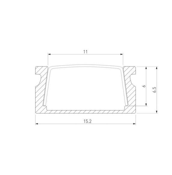 2м. Накладной алюминиевый профиль для светодиодной ленты Elektrostandard LL-2-ALP006 (a053618) 2м. Накладной алюминиевый профиль для светодиодной ленты Elektrostandard LL-2-ALP006 (a053618)