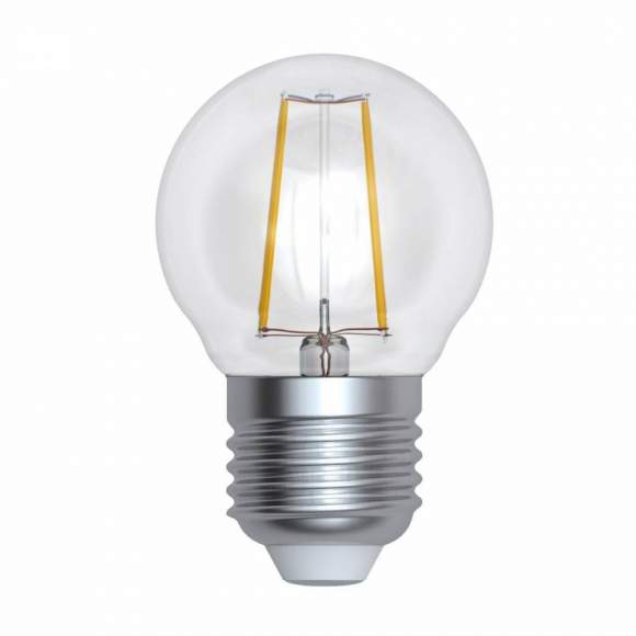 Филаментная светодиодная лампа Е27 9W 3000K (теплый) Sky Uniel LED-G45-9W-3000K-E27-CL PLS02WH (UL-00005174)