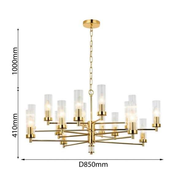Подвесная люстра с лампочками Favourite Aesthetic 2673-16P+Lamps E14 Свеча Подвесная люстра с лампочками Favourite Aesthetic 2673-16P+Lamps E14 Свеча