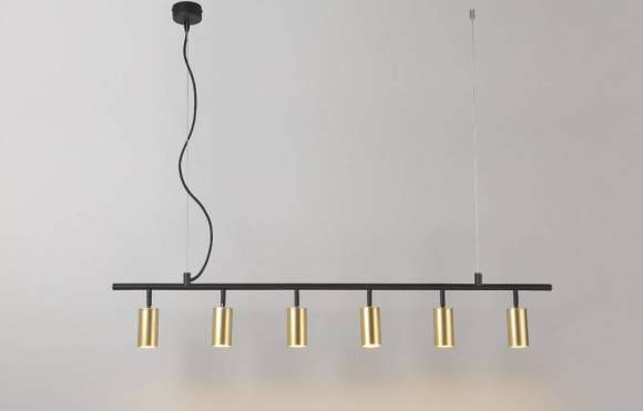 Подвесной светильник Crystal Lux CLT 015C6 L1200 BL-GO Подвесной светильник Crystal Lux CLT 015C6 L1200 BL-GO