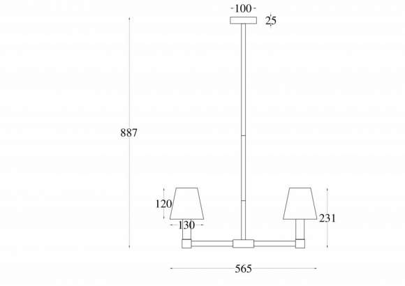 Люстра на штанге Maytoni Tet-a-tet MOD104PL-05B