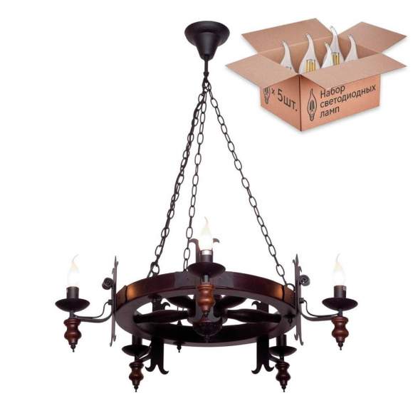 Люстра с лампочками Velante 586-723-05+Lamps Люстра с лампочками Velante 586-723-05+Lamps