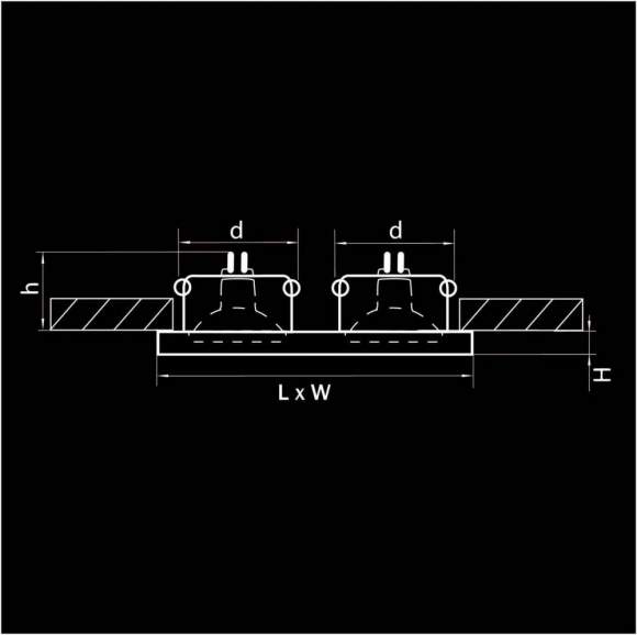 002544 Встраиваемый точечный светильник Lightstar Rifle Qua