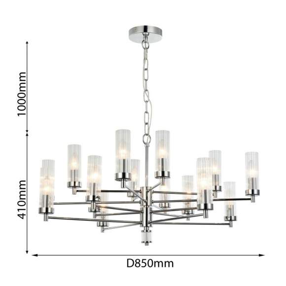Подвесная люстра с лампочками Favourite Aesthetic 2672-16P+Lamps E14 Свеча