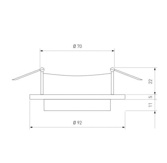 Встраиваемый светильник Elektrostandard 114 MR16 белый/черный (a053344)
