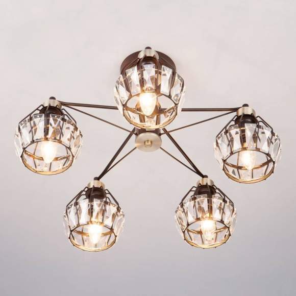 70075/5 черный Потолочная люстра ЕВРОСВЕТ Lord 70075/5 черный Потолочная люстра ЕВРОСВЕТ Lord