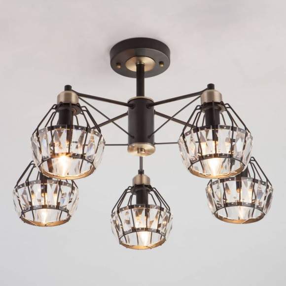 70075/5 черный Потолочная люстра ЕВРОСВЕТ Lord 70075/5 черный Потолочная люстра ЕВРОСВЕТ Lord