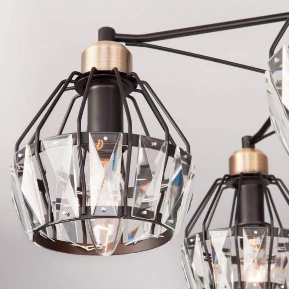 70075/5 черный Потолочная люстра ЕВРОСВЕТ Lord 70075/5 черный Потолочная люстра ЕВРОСВЕТ Lord