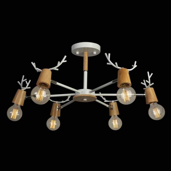 Люстра на штанге LOFTIT Sven 10024/6 White Люстра на штанге LOFTIT Sven 10024/6 White