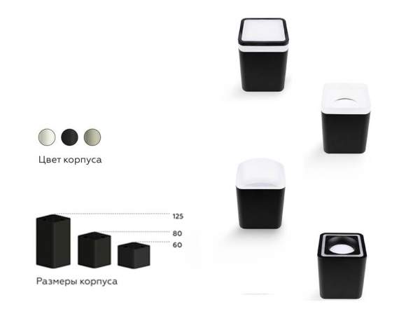 Насадка передняя для корпуса светильника с размером отверстия 70*70mm Ambrella light Diy Spot N7755