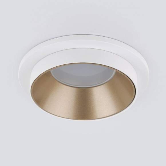 Встраиваемый светильник Elektrostandard 113 MR16 золото/белый (a053343) Встраиваемый светильник Elektrostandard 113 MR16 золото/белый (a053343)