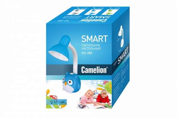 KD-380 ''Сова'' C04 красный Настольный светильник Camelion 12882