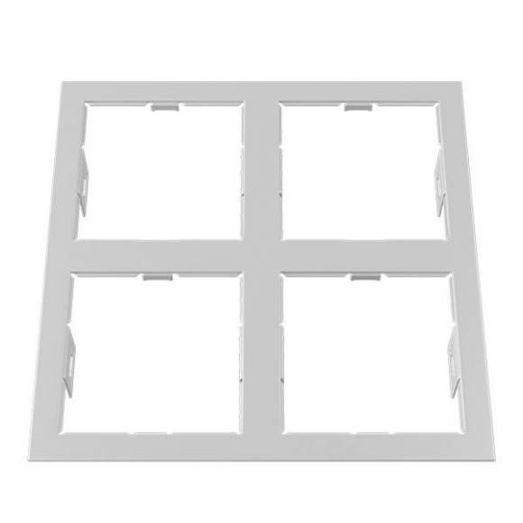 214546 Рамка для четырех встраиваемых светильников Lightstar Quadro серии Domino