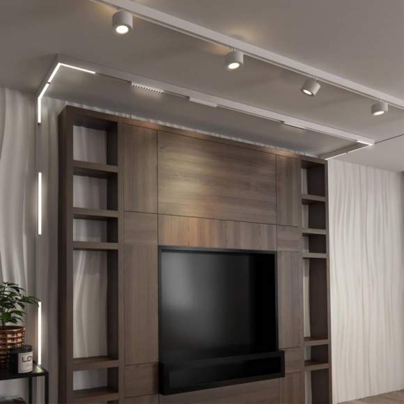 Трековый светильник 24W 4000К для магнитного шинопровода Shino Novotech 358607 Трековый светильник 24W 4000К для магнитного шинопровода Shino Novotech 358607