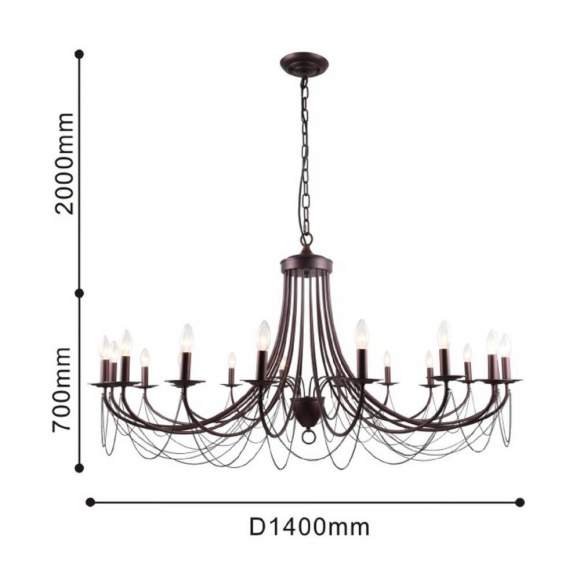 Подвесная люстра с лампочками F-Promo Plini 2590-18P+Lamps E14 Свеча Подвесная люстра с лампочками F-Promo Plini 2590-18P+Lamps E14 Свеча