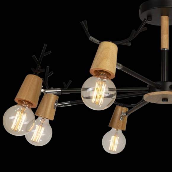 Люстра на штанге LOFTIT Sven 10024/8 Black