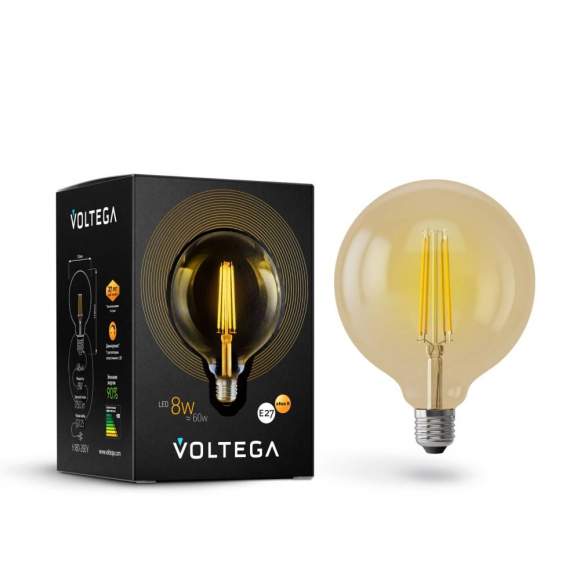 Ретро лампа Е27 8W 2800 (теплый) Loft LED Voltega 6838 Ретро лампа Е27 8W 2800 (теплый) Loft LED Voltega 6838