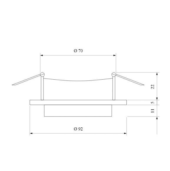 Встраиваемый светильник Elektrostandard 113 MR16 белый/черный (a053342)