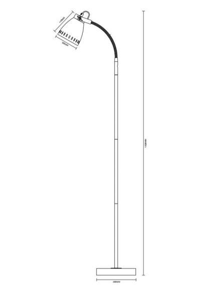 Торшер Camelion KD-428F New York С08 серый Торшер Camelion KD-428F New York С08 серый