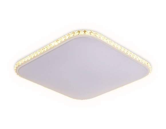Потолочный светодиодный светильник с ПДУ ИК Ambrella light Crystal FF75