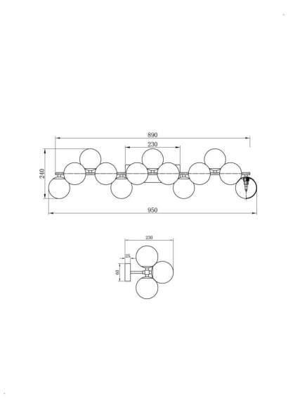 Настенный светильник Maytoni Dallas MOD545WL-13G Настенный светильник Maytoni Dallas MOD545WL-13G