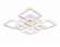 Потолочная диммируемая люстра с пультом ДУ Ambrella light FA5303 WH
