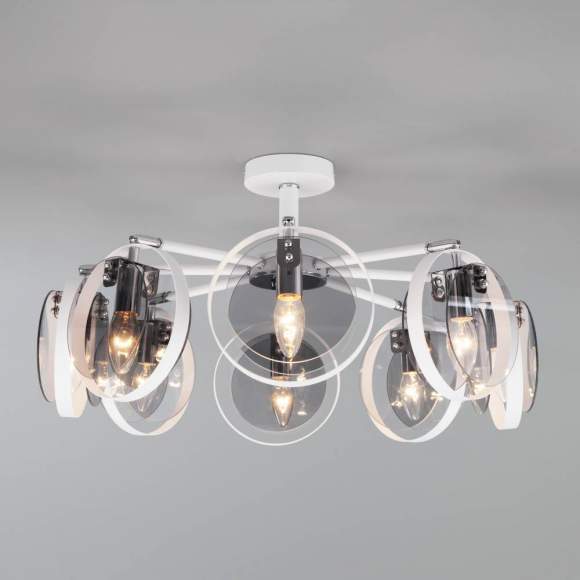 Потолочная люстра Eurosvet Gallo 70121/8 белый a052339 Потолочная люстра Eurosvet Gallo 70121/8 белый a052339