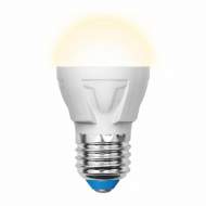Светодиодная лампа E27 7W 3000K (теплый) Uniel LED-G45 7W-WW-E27-FR PLP01WH (UL-00002420)