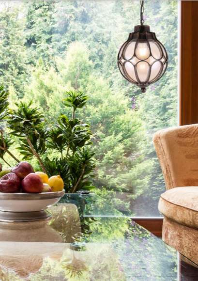 Уличный подвесной светильник Maytoni Via O024PL-01G