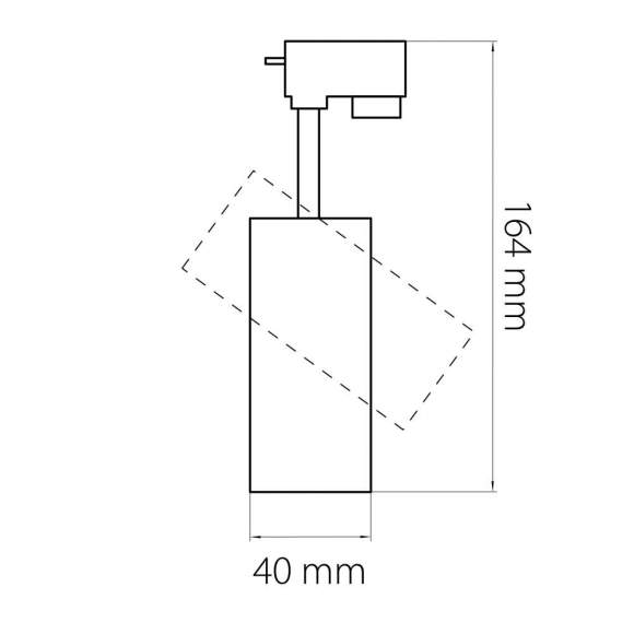 Однофазный LED светильник 7W 3000К для трека Lightstar Volta 227236 Однофазный LED светильник 7W 3000К для трека Lightstar Volta 227236