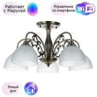 Потолочная люстра Spica Arte lamp с поддержкой Маруся A3037PL-5AB-М
