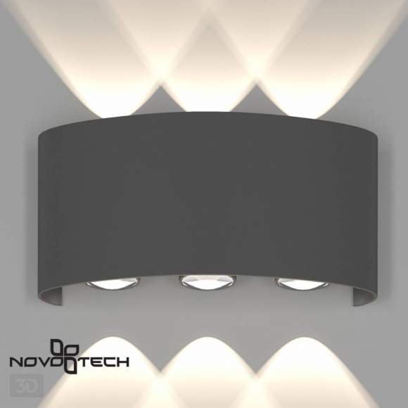 Уличный настенный светодиодный светильник Street Novotech Calle NT20 169 358460 Уличный настенный светодиодный светильник Street Novotech Calle NT20 169 358460