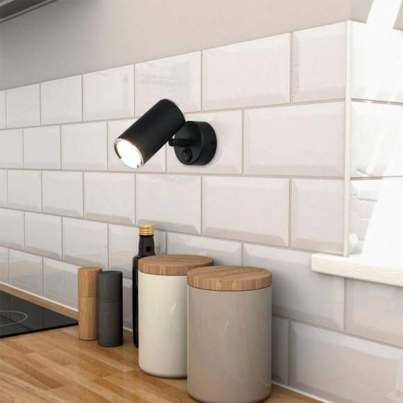 Rutero GU10 SW черный (MRL 1003) черный Настенный светодиодный светильник спот с поворотным плафоном и выключателем Elektrostandard Rutero GU10 SW a043980 Rutero GU10 SW черный (MRL 1003) черный Настенный светодиодный светильник спот с поворотным плафоном и выключателем Elektrostandard Rutero GU10 SW a043980