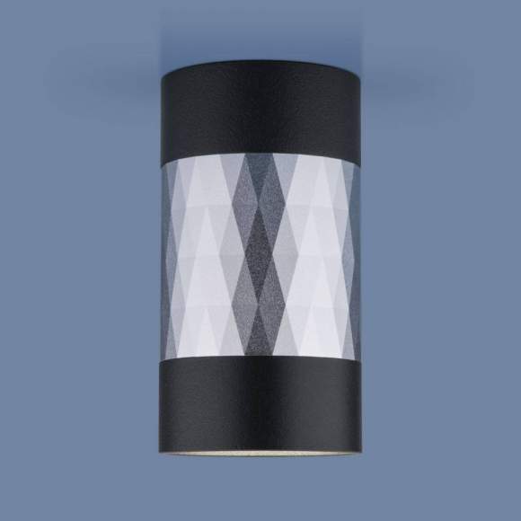 Потолочный накладной светильник Elektrostandard DLN110 GU10 черный/серебро (a047745)