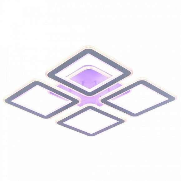 Светодиодная люстра с ПДУ Profit Light 8009/4 WHT 166W+128W BL+YL Светодиодная люстра с ПДУ Profit Light 8009/4 WHT 166W+128W BL+YL