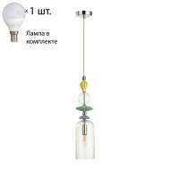 Подвесной светильник Odeon Light Bizet с лампочкой 4893/1+Lamps E14 P45