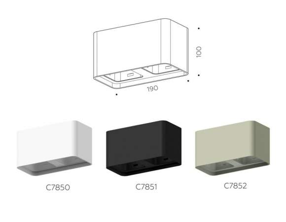Корпус светильника накладной для насадок 70*70mm Ambrella light Diy Spot C7852 Корпус светильника накладной для насадок 70*70mm Ambrella light Diy Spot C7852